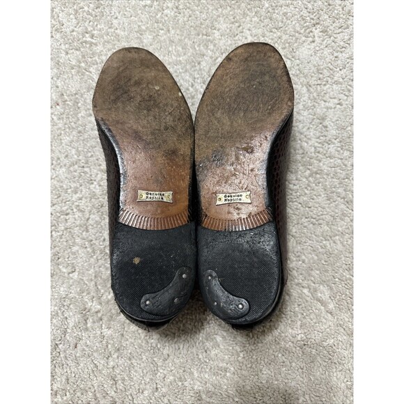 Ennesi Genuine Lizard Brown Men’s Shoe Sz 10 - Picture 6 of 10